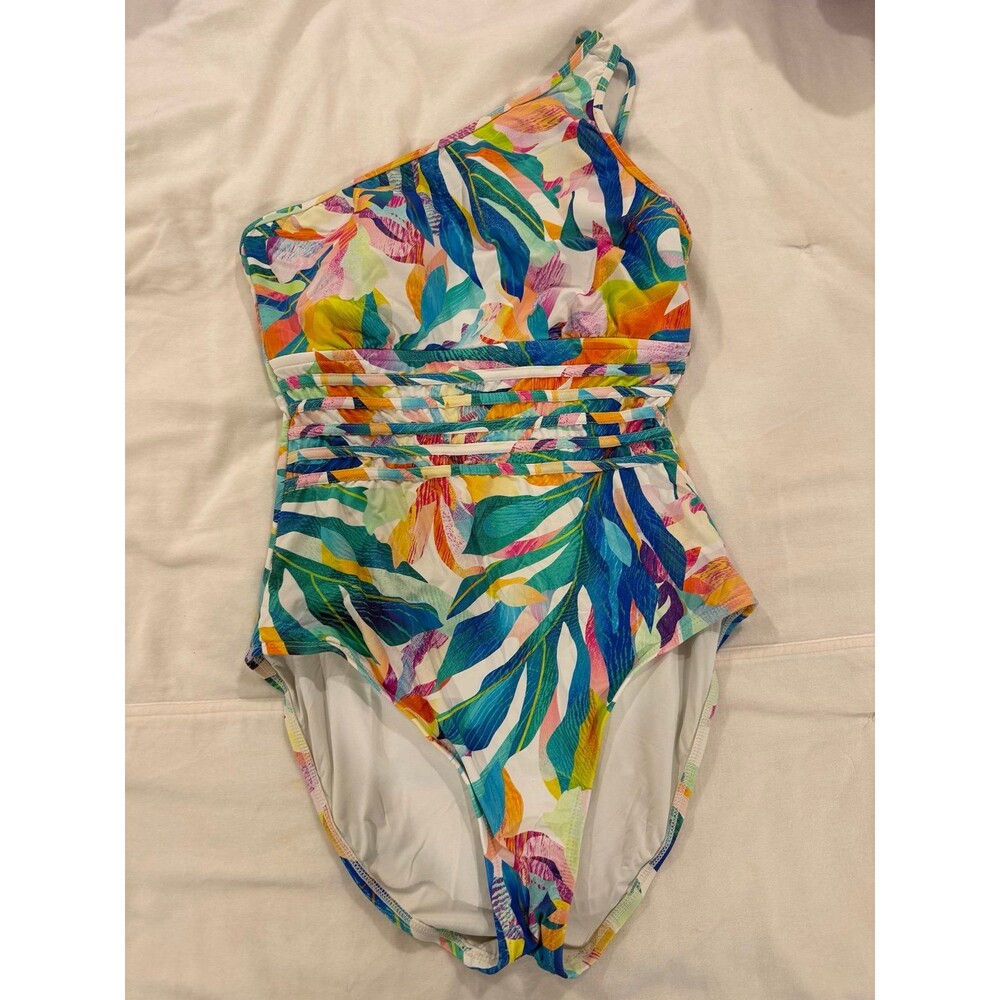 La Blanca one shoulder swimsuit
